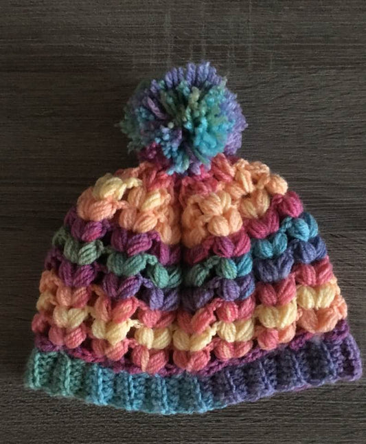 puff stitch beanie