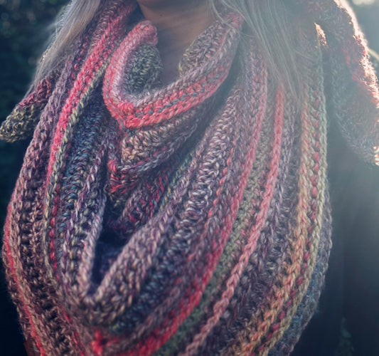 Rustic ridges scarf