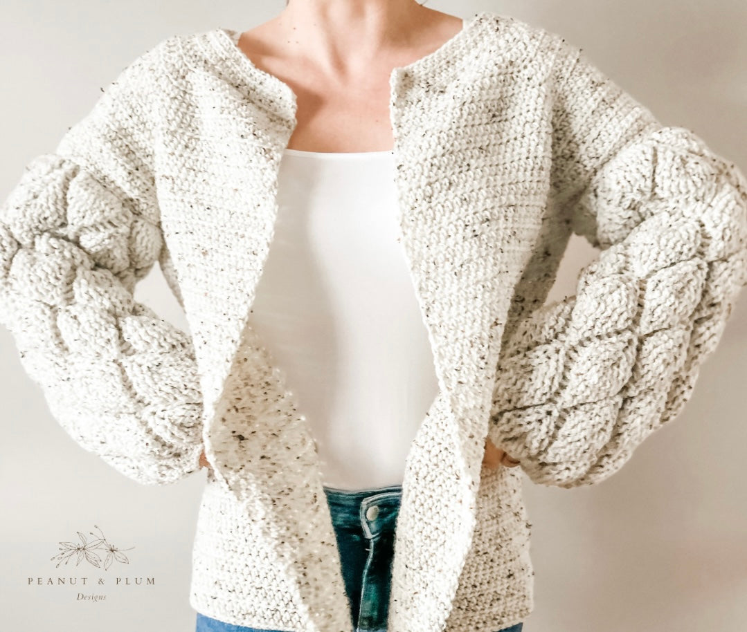 Autumn leaves cardigan