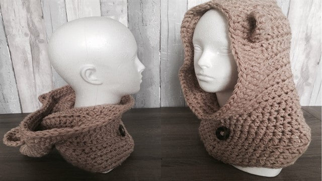 Bear hooded cowl