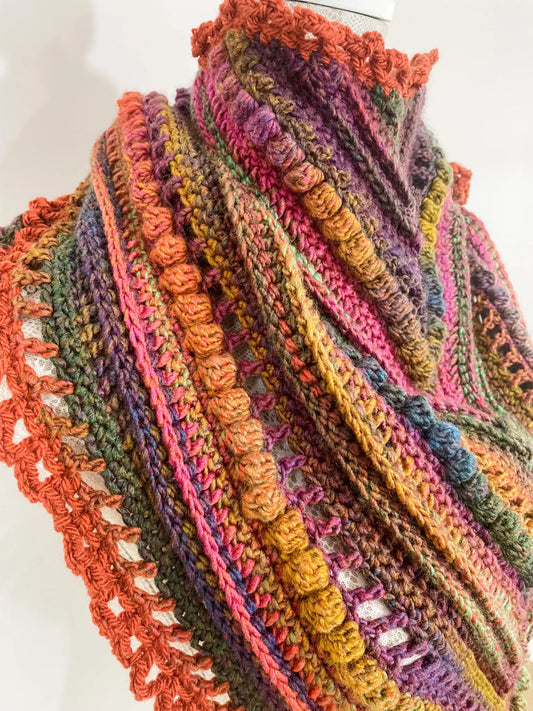 Setting Sun Triangle Scarf