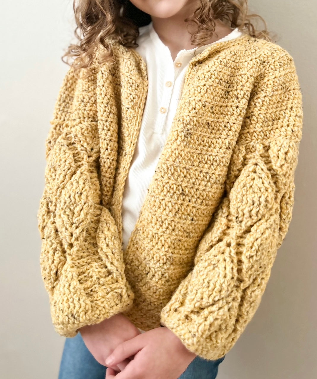 Autumn leaves cardigan