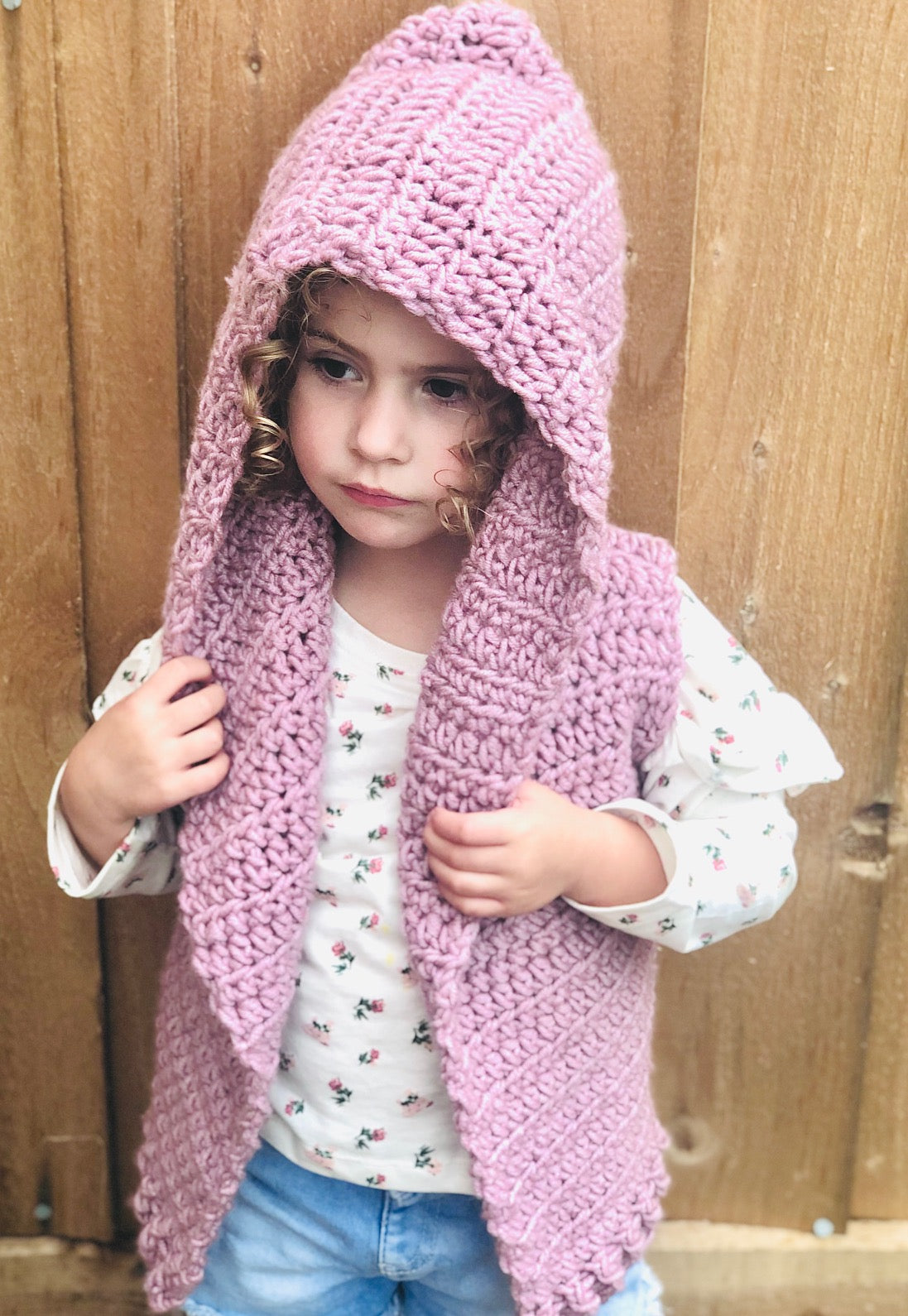 Chunky crochet gilet